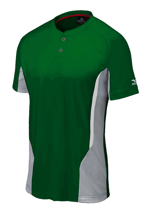Maillot De Baseball Mizuno Junior Elite 2 Boutons Forêt-gris Mizuno