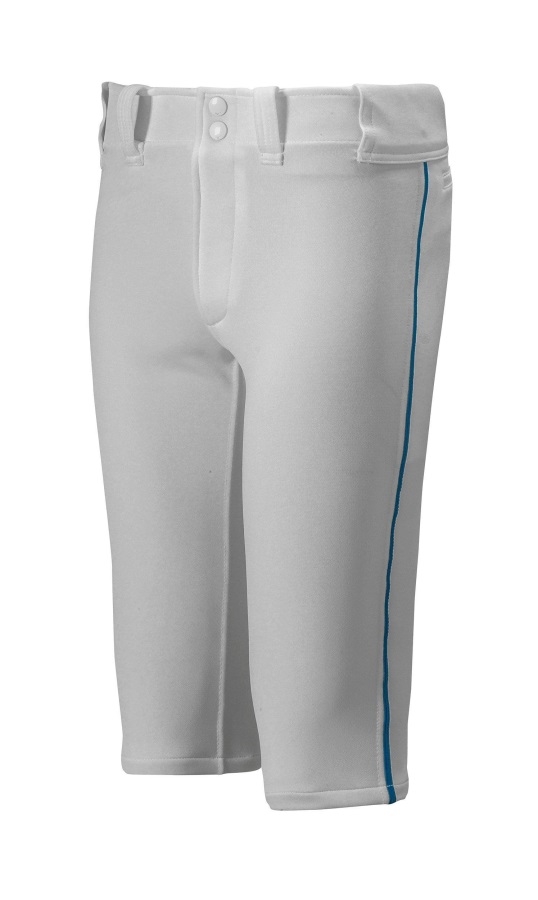 Pantalon De Baseball Court Passepoilé Jeunesse Premier Mizuno Gris-marine