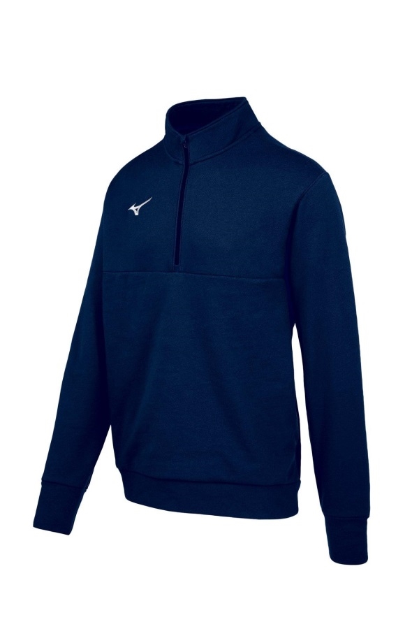 Mz1 1/4 Zip Fleece Pullover Mizuno Navy