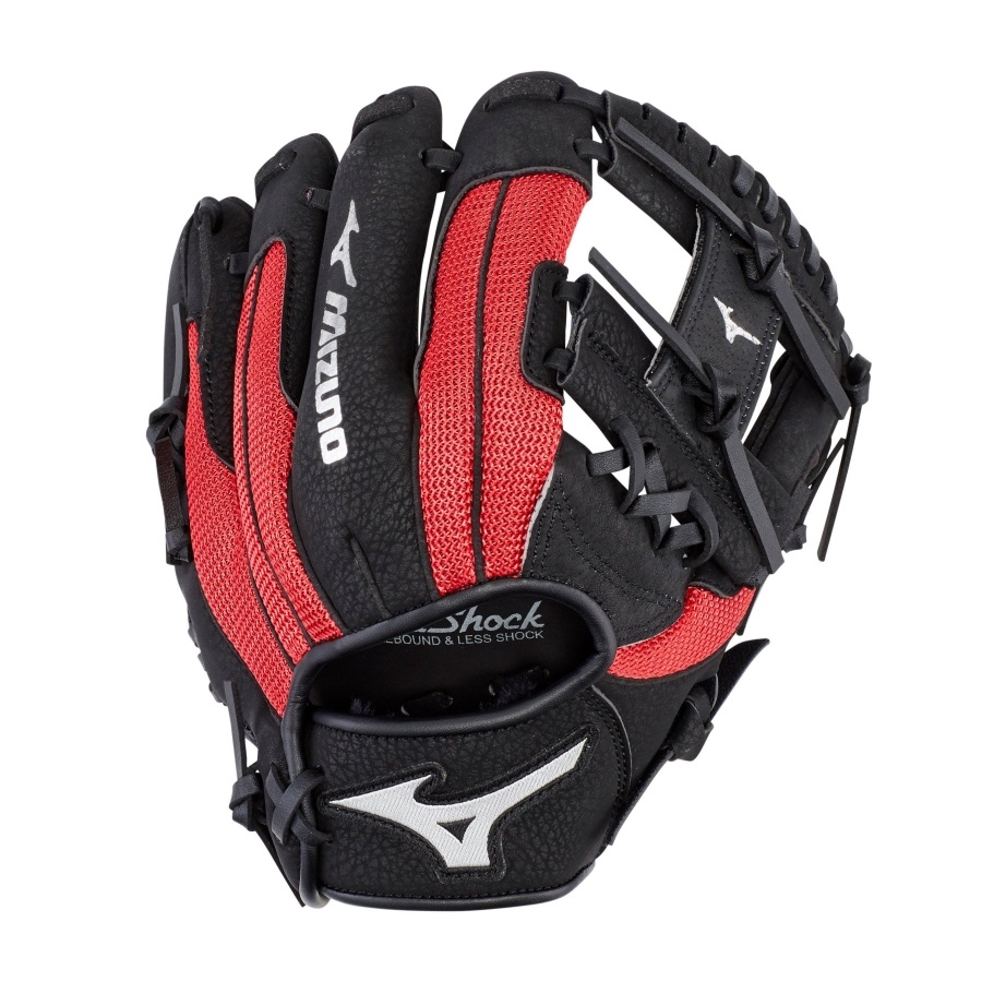 Prospect Series Powerclose Gant De Baseball 10 Noir-rouge Mizuno