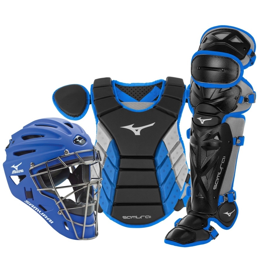 Samurai Adulte 15 Baseball Boxed Catcher's Gear Set Noir-Royal Mizuno