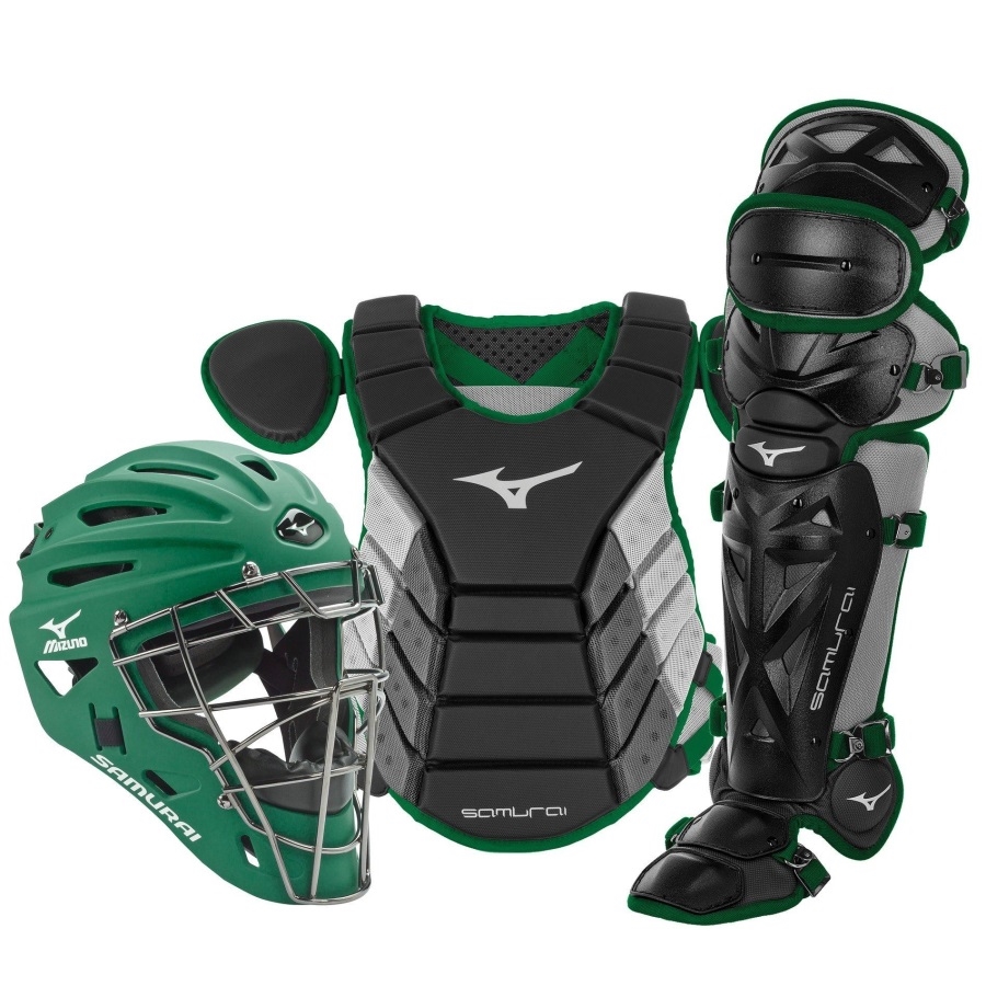 Samurai Adulte 15 Baseball Boxed Catcher's Gear Set Mizuno Black-Forest