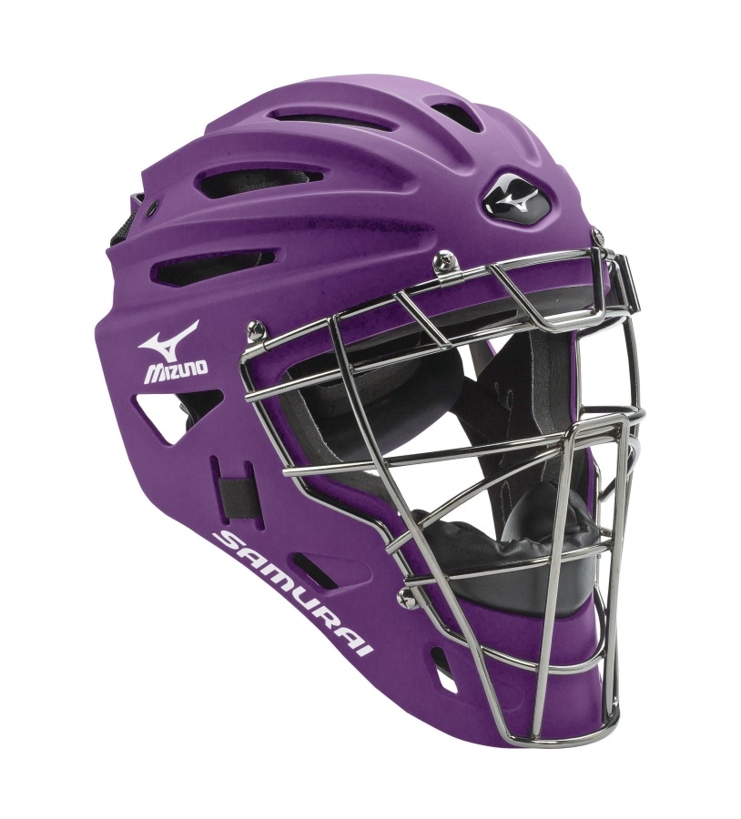 Casque De Receveur De Baseball Samurai G4 Violet Mizuno
