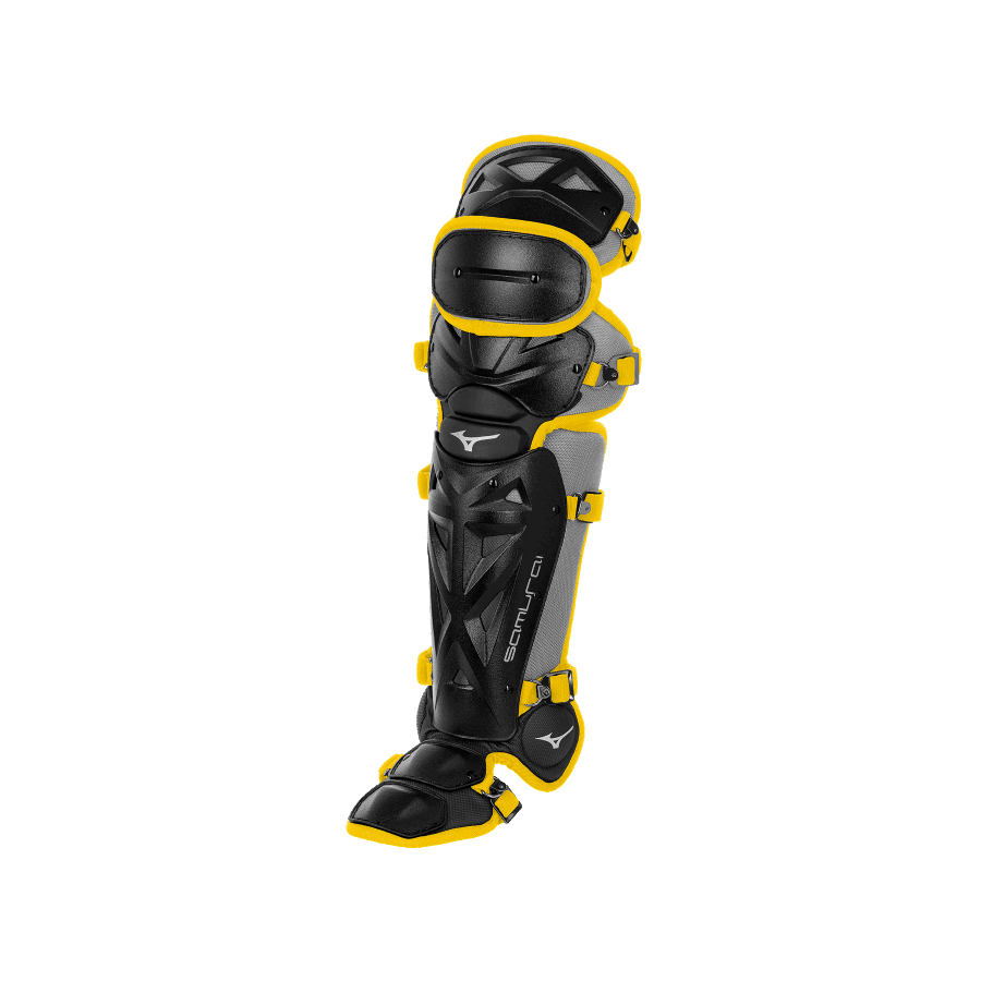 Protège-tibias Baseball Samurai Jeunesse 14.5 Noir-jaune Mizuno