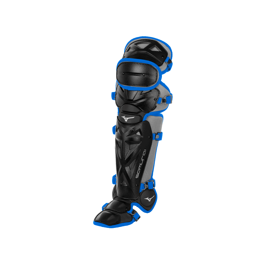 Protège-tibias Samurai Youth Baseball 14,5 Mizuno Noir-Royal