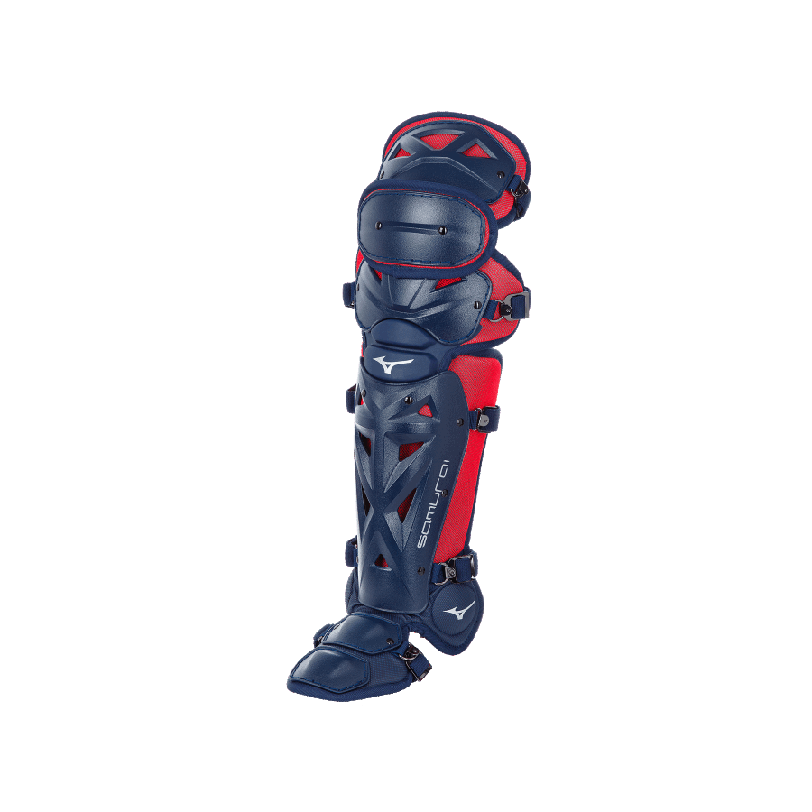 Protège-tibias Samurai Youth Baseball 14.5 Mizuno Navy-Red