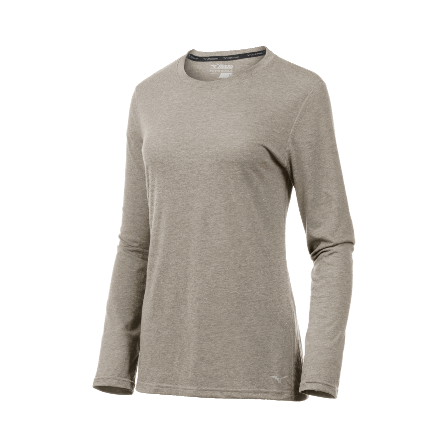 T-shirt De Course à Manches Longues Inspire Pour Femme Mizuno Vintage Kaki