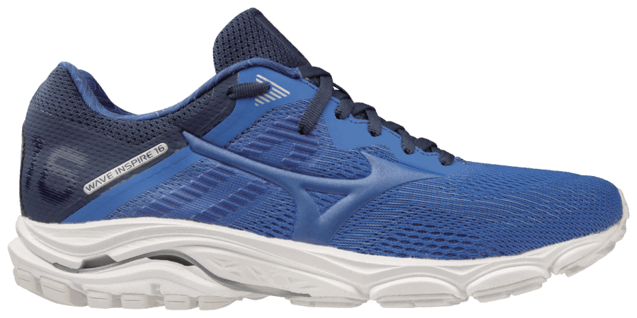 Chaussure De Course Femme Wave Inspire 16 D (large) Mizuno Vapor Bleu-argent