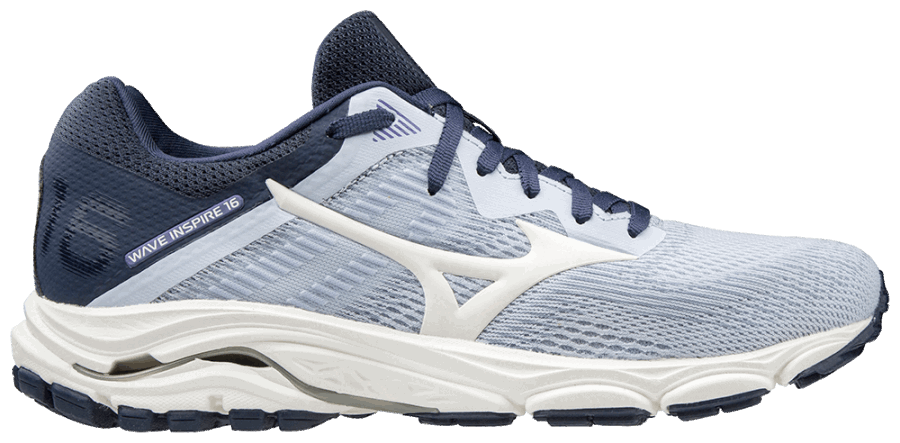 Chaussure De Course Femme Wave Inspire 16 Mizuno Vapor Bleu-argent