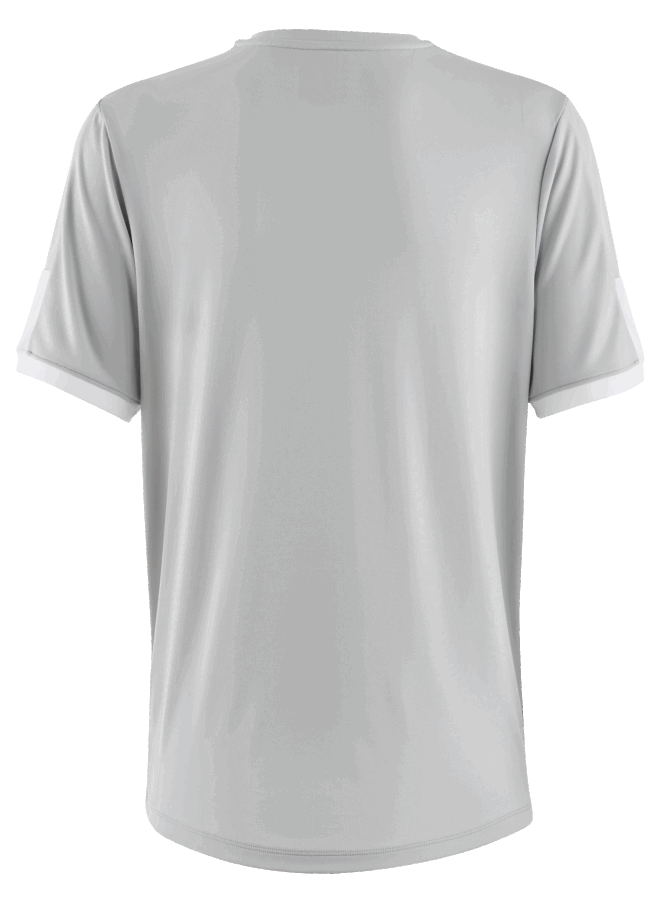 Maillot Baseball Col V Aerolite Junior Gris-blanc Mizuno