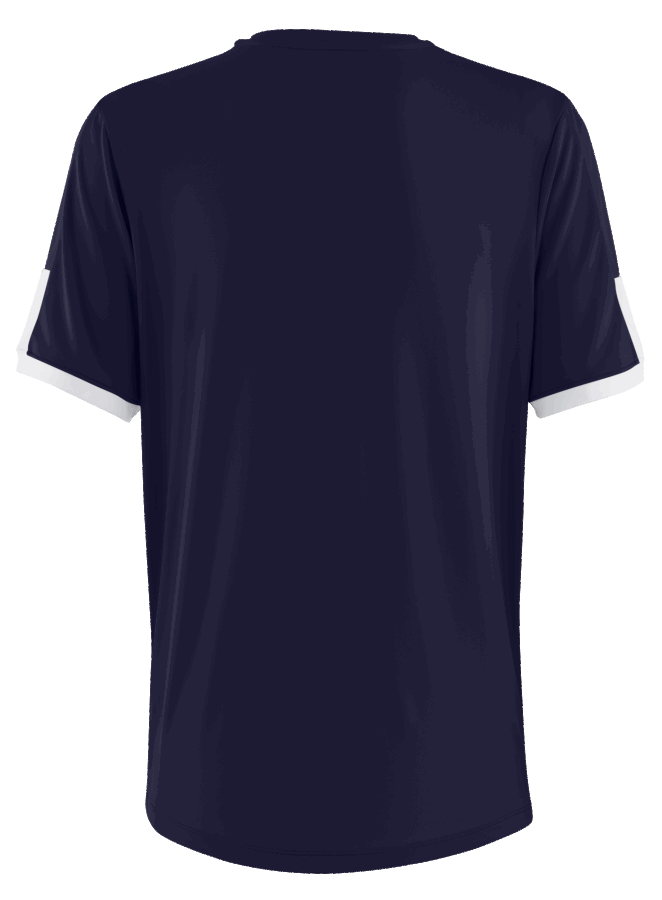 Maillot Baseball Col V Aerolite Junior Marine-blanc Mizuno