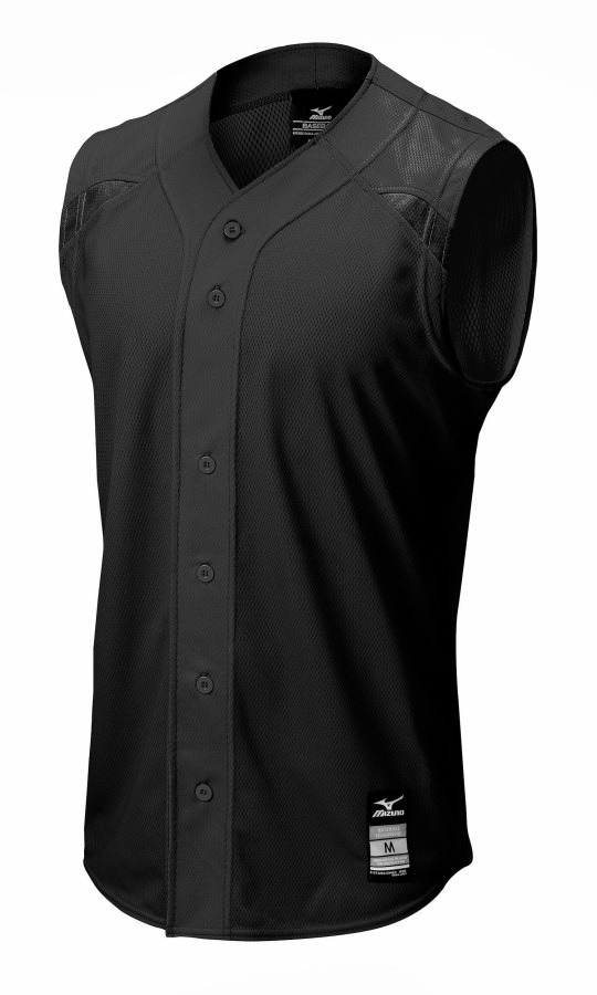 Maillot De Jeu De Maille D'élite De La Jeunesse Mizuno Noir