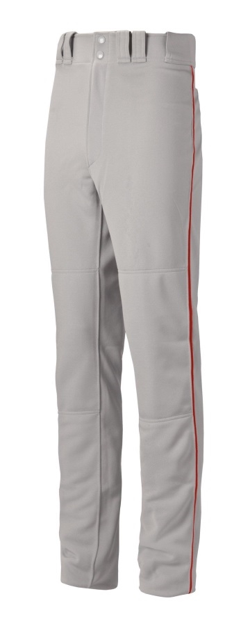 Pantalon Baseball Junior Premier Pro Passepoilé G2 Gris-rouge Mizuno