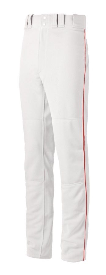 Pantalon De Baseball Liseré Junior Premier Pro G2 Mizuno Blanc-rouge