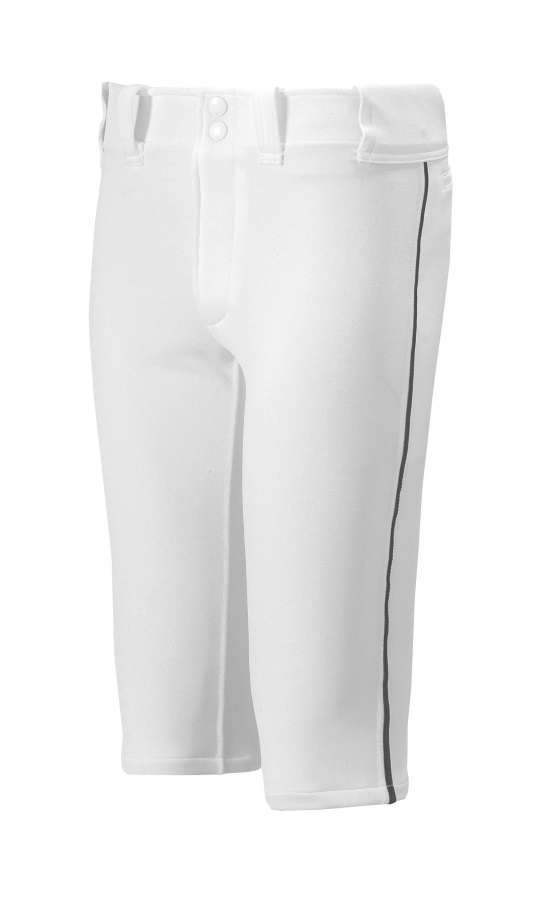 Pantalon De Baseball Court Passepoilé Jeune Premier Mizuno Blanc-noir